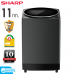 SHARP เครื่องซักผ้าฝาบนชาร์ป 11 กก.  ES-W11HT-SL 