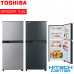 TOSHIBA ตู้เย็น 2 ประตู โตชิบา ขนาด 6.4 คิว รุ่น GR-B22KP มี 2 สีให้เลือก สีดำBG สีเงินSS