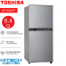 TOSHIBA ตู้เย็น 2 ประตู โตชิบา ขนาด 6.4 คิว รุ่น GR-B22KP มี 2 สีให้เลือก สีดำBG สีเงินSS