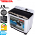 TOSHIBA เครื่องซักผ้า 2 ถัง 15 กก. รุ่น VH-J160WT