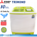 TRIMOND เครื่องซักผ้าไตรมอนด์ 2 ถัง ความจุ 10 กก. รุ่น TWM-S100ETA รับประกัน 12 ปี (ส่งฟรีทั่วไทย) 